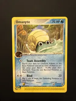 Pokemon Omanyte EX TCG Sandstorm Card 70/100 Regular Common - Image 1