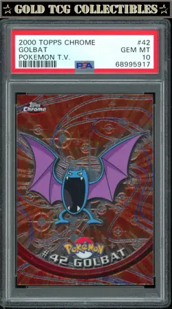 PSA 10 ⭐ Pokemon Golbat 42 Chrome Topps Holo Foil TV 2000 Graded Card - Image 1