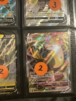 Lot of 9 Pokemon Cards Authentic ~ Boltund Lumineon Galarian Stunfisk - Image 2