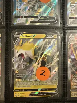 Lot of 9 Pokemon Cards Authentic ~ Boltund Lumineon Galarian Stunfisk - Image 3