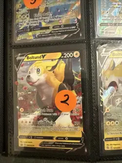 Lot of 9 Pokemon Cards Authentic ~ Boltund Lumineon Galarian Stunfisk - Image 4