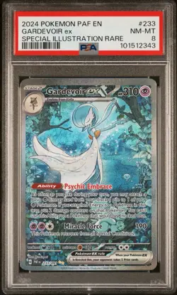 Gardevoir EX 233/091 SV Paldean Fates Holo Special Illustration Rare Card PSA 8 - Image 1