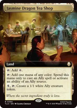 x1 Jasmine Dragon Tea Shop - Foil - Extended Art R MTG Avatar: The Last Airbende - Image 1