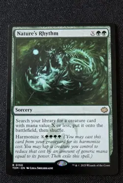 MTG - Nature's Rhythm - Tarkir: Dragonstorm - Near Mint Rare - TDM #150 Non Foil - Image 1