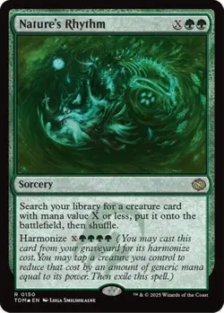 MTG Nature's Rhythm TDM R Sorcery *Foil* NM - Image 2