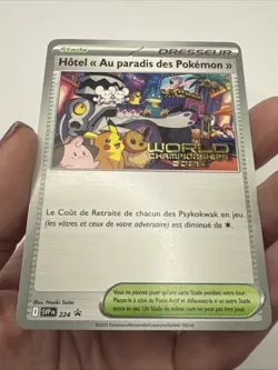 FRENCH 2025 World Championship Promo - Paradise Resort Pokemon TCG 224 SV-P - Image 4