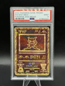 2000 Pokemon Game Promo Ancient Mew Pokemon 2000 Movie Collectors Uni PSA 9 MINT - Image 1