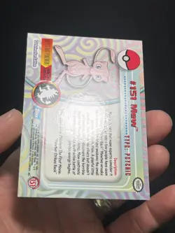 Pokemon Topps 2000 Pokemon Mew #151 TV Animation Series 3 Blue Label Non-Holo LP - Image 4