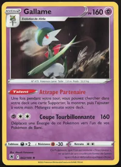Carte Pokemon Gallame 062/189 Holo Astres Radieux Francais - Image 1