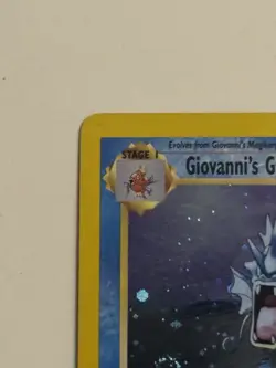 2000 Pokemon GIOVANNI'S GYARADOS #5/132 Gym Challenge Unlimited Holo Swirl ENG - Image 3