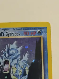 2000 Pokemon GIOVANNI'S GYARADOS #5/132 Gym Challenge Unlimited Holo Swirl ENG - Image 4