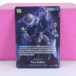 LP One Piece Carrying On His Will Five Elders OP13-082 Alternate Alt Art Foil - Image 1