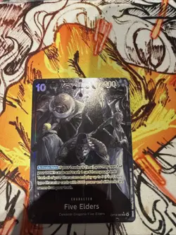 Five Elders (Alternate Art) OP13-082 English SR Carrying On His Will One Piece - Image 1