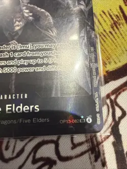 Five Elders (Alternate Art) OP13-082 English SR Carrying On His Will One Piece - Image 4