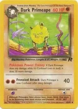 Dark Primeape 43/82 Team Rocket Pokemon Card LP - Image 1