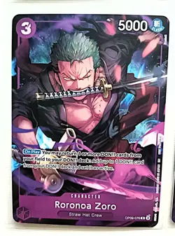 4x (Playset) Zoro (Welcome Pack Vol. 2) One Piece Promo Cards OP09-076 NM - Image 2