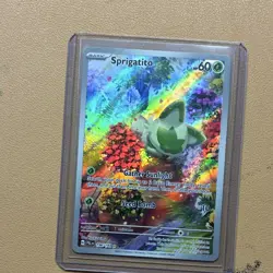 Pokemon Sprigatito 196/193 Sv02: Paldea Evolved Illustration Rare Full Art Holo - Image 1