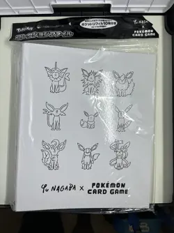 YU NAGABA × Pokemon Card Game Eevees Collection File Folder Binder New - Image 1