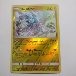 Pokemon Reverse Holo Thundurus SM - Unified Minds 68/236 NM - Image 1