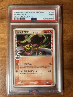 2005 Pokemon #103 Meiji Chocolate Rayquza Psa 9 - Image 1