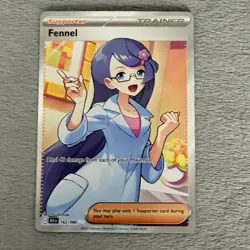 Pokemon TCG Sv11 Black Bolt: Trainer Card Fennel 162/086 Full Art (EN) - NM - Image 1
