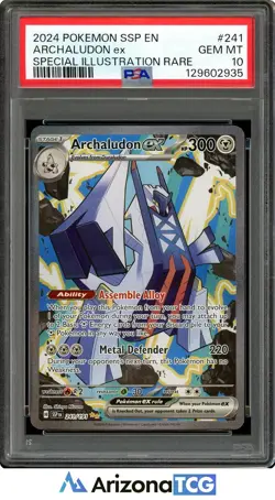 Pokemon 2024 Archaludon ex 241/191 SIR Surging Sparks GEM MINT PSA 10 - Image 1