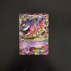 Pokemon TCG XY: Phantom Forces Mega M Gengar EX Holo Card 35/119 DAMAGED - Image 1