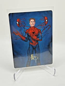 🔥🔥🔥 MTG Marvel Spiderman Secret Identity 6/54 Gold Stamped Art Card Rare! 🕷 - Image 1
