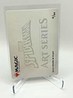 🔥🔥🔥 MTG Marvel Spiderman Secret Identity 6/54 Gold Stamped Art Card Rare! 🕷 - Image 2