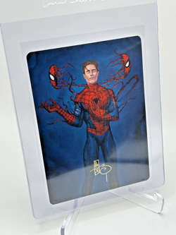 🔥🔥🔥 MTG Marvel Spiderman Secret Identity 6/54 Gold Stamped Art Card Rare! 🕷 - Image 3