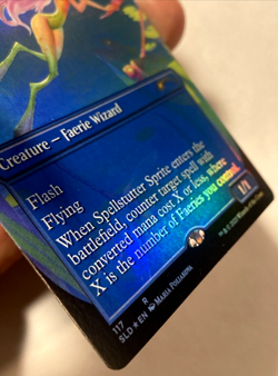 MTG Spellstutter Sprite BORDERLESS FOIL Secret Lair Drop 117 NM - Image 2