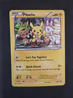 Pokemon Pikachu XY95 XY Promo Holo Card English Basic 60HP - Image 1