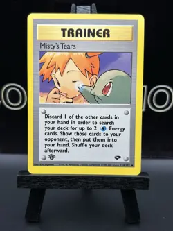 Pokemon Card: Gym Challenge 1st Edition Uncommon: Misty's Tears 118/132 LP - Image 2