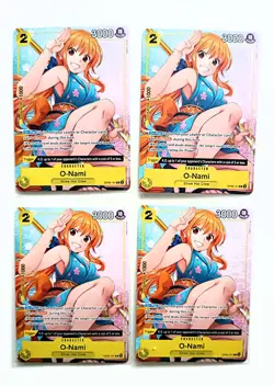 4x (Playset) O-Nami (Welcome Pack Vol. 2) One Piece Promo Cards OP06-101 NM - Image 1