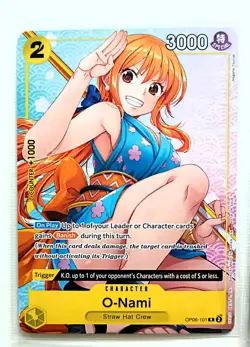 4x (Playset) O-Nami (Welcome Pack Vol. 2) One Piece Promo Cards OP06-101 NM - Image 2