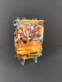Pokemon TCG XY Primal Clash Groudon EX Holo Card 85/160 Ultra Rare LP/NM Pokemon - Image 3