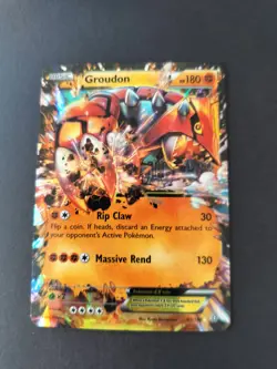 Pokemon TCG XY Primal Clash Groudon EX Holo Card 85/160 Ultra Rare LP/NM Pokemon - Image 5