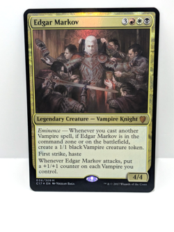 Edgar Markov - Mythic Rare - Commander - Oversized Card - Foil - C17 036 - - Image 1