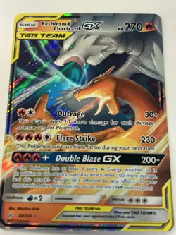 Pokemon TCG Reshiram & Charizard GX Holo Card 20/214 Unbroken Bonds NM - Image 3