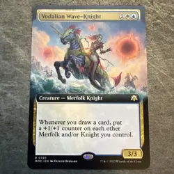 MTG - Vodalian Wave-Knight (Extended Art) [March of the Machine Commander] - Image 1