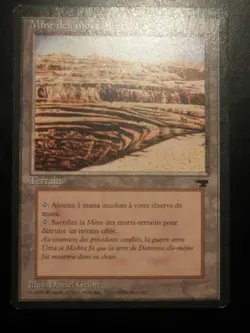 mtg magic strip mine des morts-terrains black FBB FRENCH vf fr renaissance - Image 1