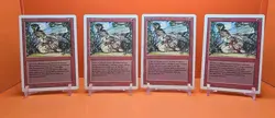 🔴🔴🔴 (4) 1994 MAGIC The Gathering EARTHBIND REVISED 3RD EDITION PLAYED 🔴🔴🔴2 - Image 1