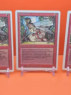 🔴🔴🔴 (4) 1994 MAGIC The Gathering EARTHBIND REVISED 3RD EDITION PLAYED 🔴🔴🔴2 - Image 4