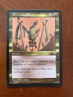 MTG Magic the Gathering Mirage Phyrexian Purge LP - Image 1