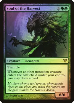 MTG FOIL Soul of the Harvest - Avacyn Restored #195 - Image 1