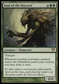 MTG Magic the Gathering Soul of the Harvest (195/252) Avacyn Restored LP - Image 1