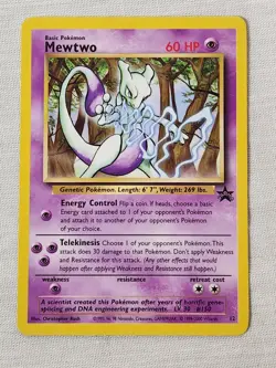 Played Mewtwo - Normal #12 Black Star Promo Pokemon TCG - Image 1