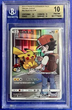 Pikachu Pokemon Strength Expansion Pack Dream League Alt Art BGS 10 Pristine - Image 1
