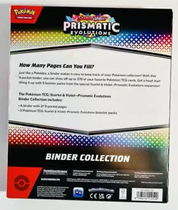 Pokemon TCG Scarlet & Violet Prismatic Evolutions Binder Collection- Sealed - Image 2