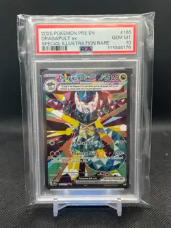 2025 Pokemon SVP EN Prismatic Evolutions Dragapult ex SIR #165/131 PSA 10 Gem MT - Image 1